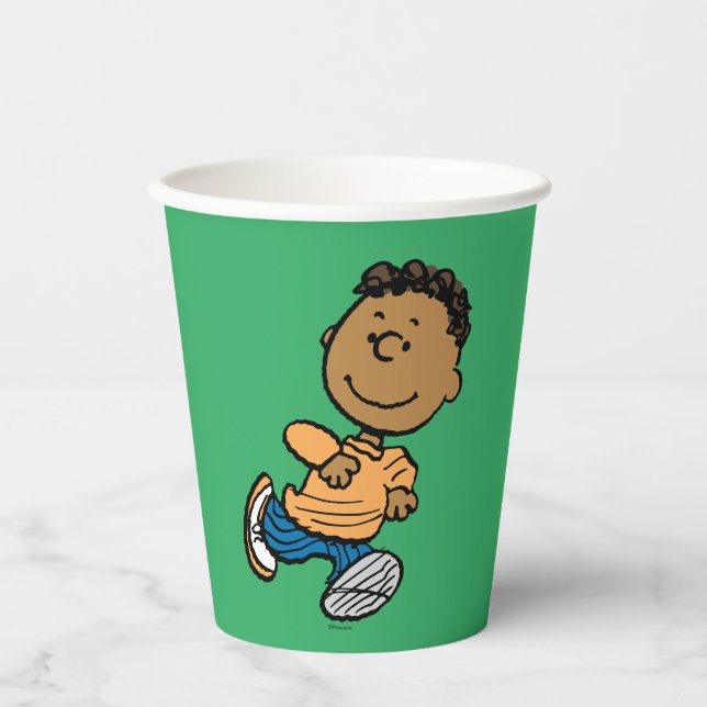 Vasos De Papel Cacahuetes | Franklin Running (Anverso)