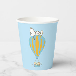Vasos De Papel Cacahuetes Globo de aire caliente Snoopy & Woods