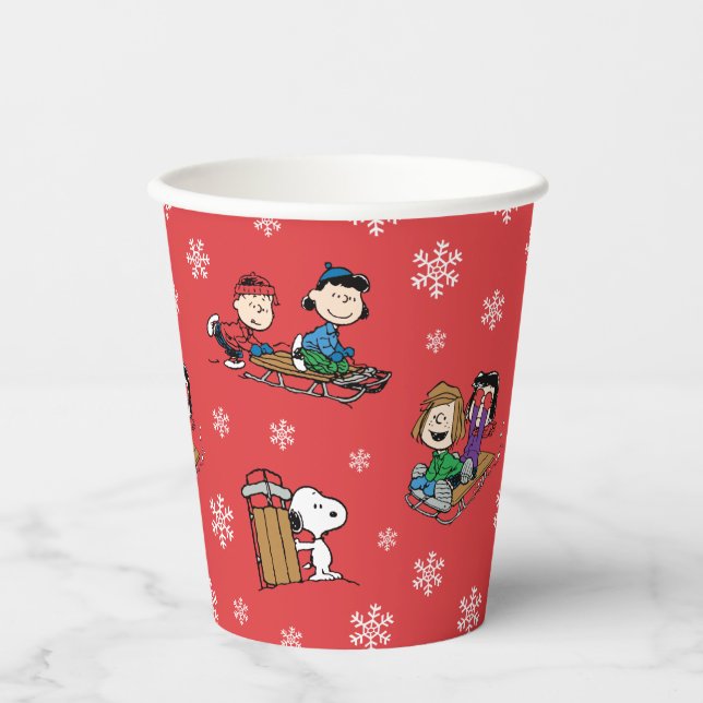 Vasos De Papel Cacahuetes | Patrón de diversión de la inmersión e (Anverso)