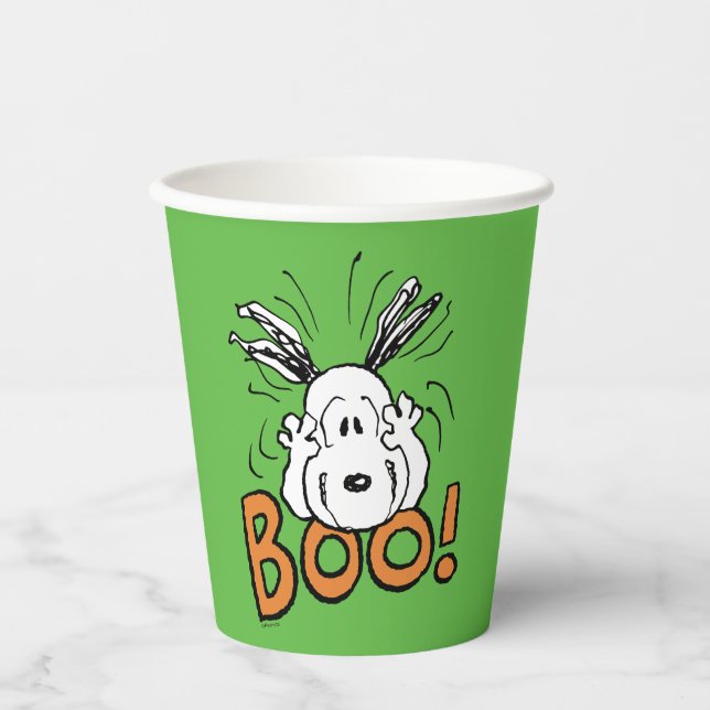 Vasos De Papel Cacahuetes | Snoopy Boo (Anverso)