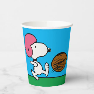 Vasos De Papel Cacahuetes Snoopy Football Kicker