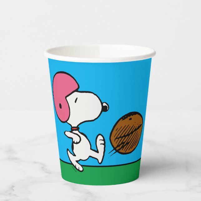 Vasos De Papel Cacahuetes | Snoopy Football Kicker (Izquierda)