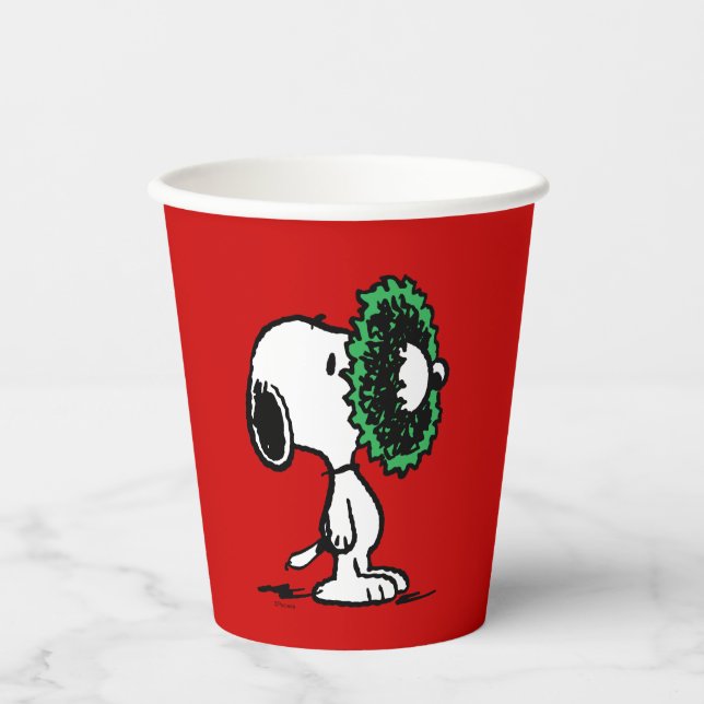 Vasos De Papel Cacahuetes | Snoopy for Holidays (Anverso)