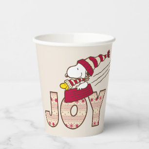 Vasos De Papel Cacahuetes Snoopy & Woodstock Joy Sled Ride