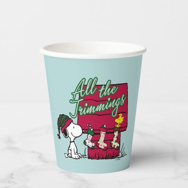 Vasos De Papel Cacahuetes | Todos Los Trimmings (Anverso)