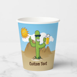 Vasos De Papel Cactus con cerveza