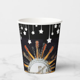 VASOS DE PAPEL CADENAS DE GUITARRA AL SOL