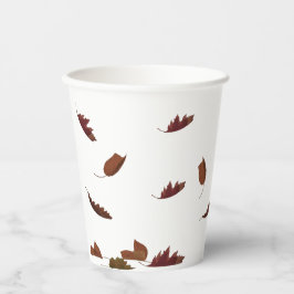 Vasos De Papel Caer en hojas