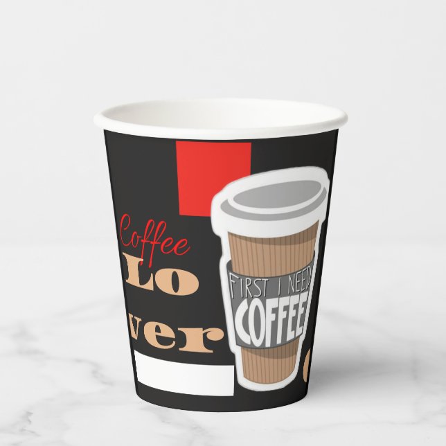 Vasos De Papel café (Anverso)