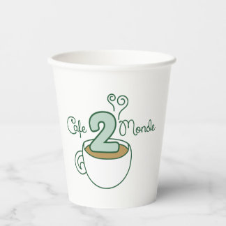 Vasos De Papel Cafe 2 Monde Coffee Cup
