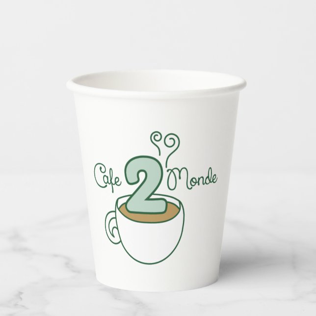 Vasos De Papel Cafe 2 Monde Coffee Cup (Anverso)