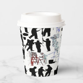 Vasos De Papel Café artístico personalizado