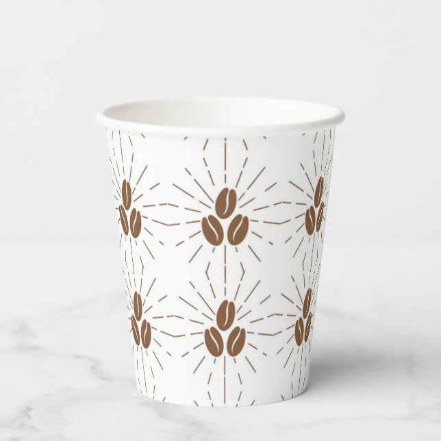 Vasos De Papel Café Bean Fiestas Cups (Reverso )