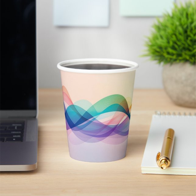 Vasos De Papel Café café simple marrón moderno (in situ)