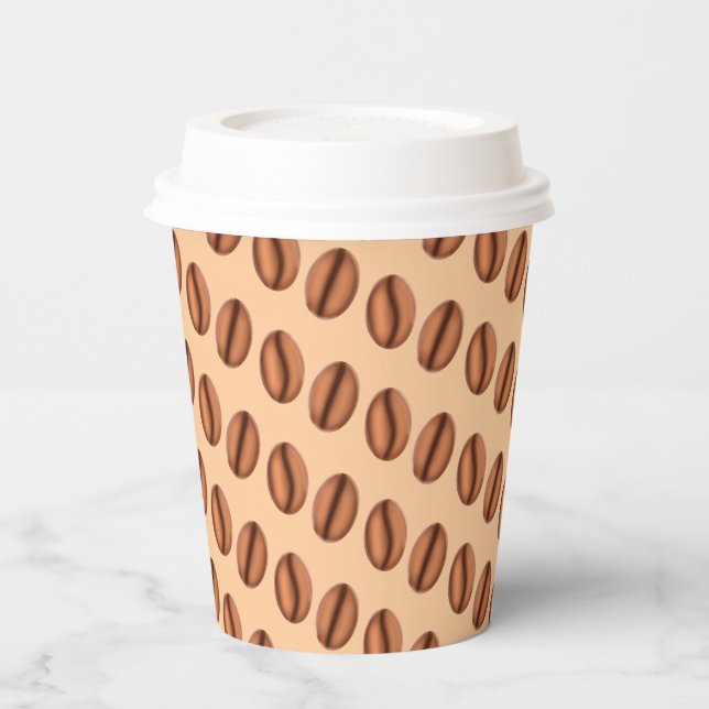 Vasos De Papel Café Caffeine Beans (Izquierda)