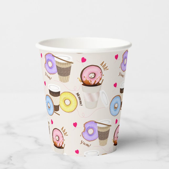 Vasos De Papel Café Donut (Anverso)