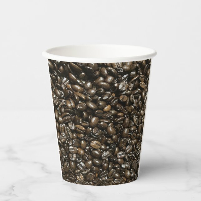 Vasos De Papel Café frijol (Anverso)