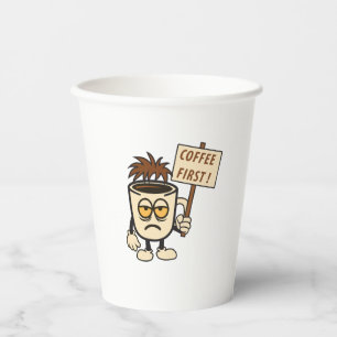 Vasos De Papel ¡Café primero!