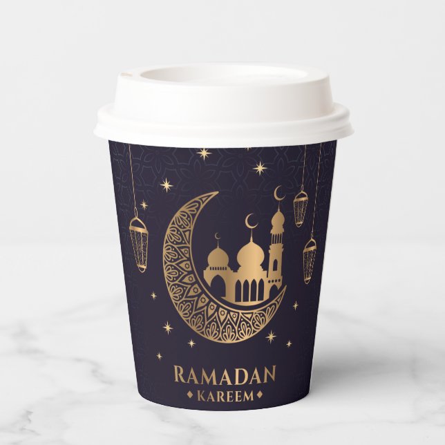 Vasos De Papel Café Ramadan Kareem (Reverso )