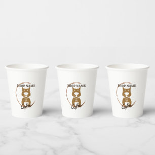 Vasos De Papel Cafetería moderna y sencilla para perros
