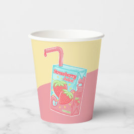 Vasos De Papel Caja de jugo de fresa