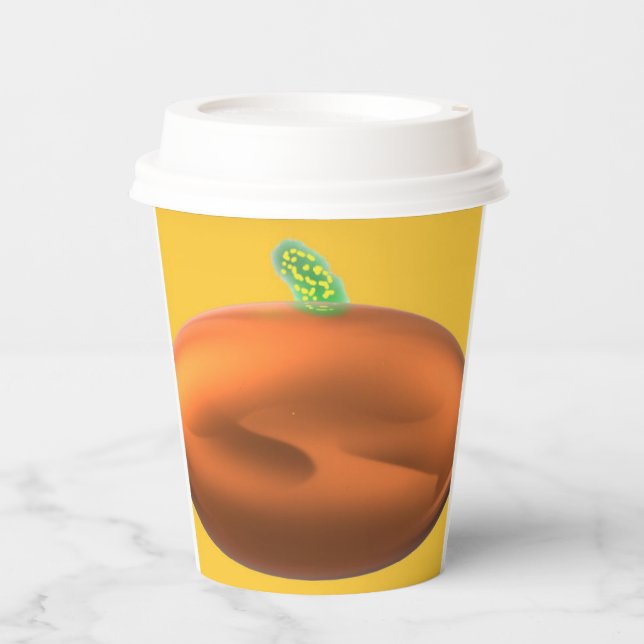 Vasos De Papel Calabaza  (Anverso)