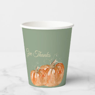 Vasos De Papel Calabaza