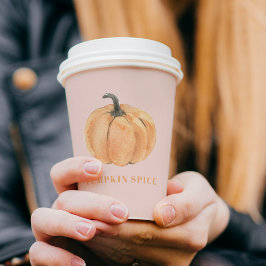Vasos De Papel Calabaza acuática de las especias de calabaza| Nar