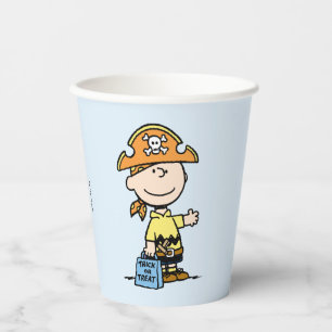 Vasos De Papel Calabaza Charlie Brown Pirata Halloween