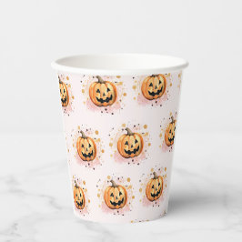 Vasos De Papel Calabaza Cute Otoño