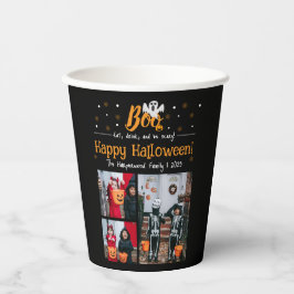 Vasos De Papel Calabaza de Boo linterna de Halloween Fotomontaje