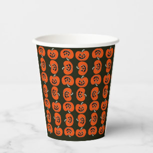 Vasos De Papel Calabaza de Halloween