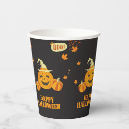 Vasos De Papel calabaza de halloween fiesta otoño