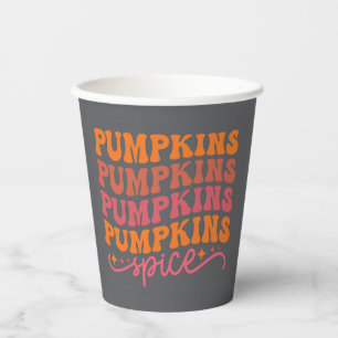 Vasos De Papel Calabazas calabazas calabazas calabazas especias