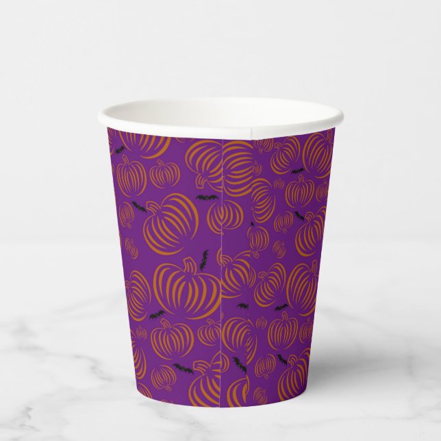 Vasos De Papel Calabazas cutáneas (Derecha)