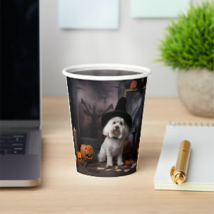 Vasos De Papel Calabazas Maltesas Halloween Espeluznantes
