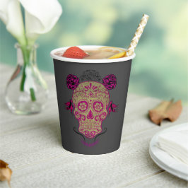 Vasos De Papel Calavera de Azúcar 1.0