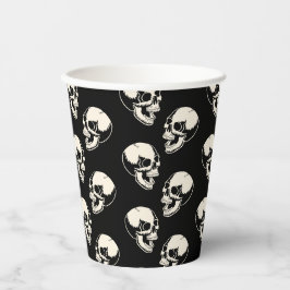 Vasos De Papel Calaveras riendo Halloween Diversión y espanto