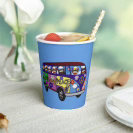 Vasos De Papel Calcetines Dinero Paz Autobús Tazas Calientes