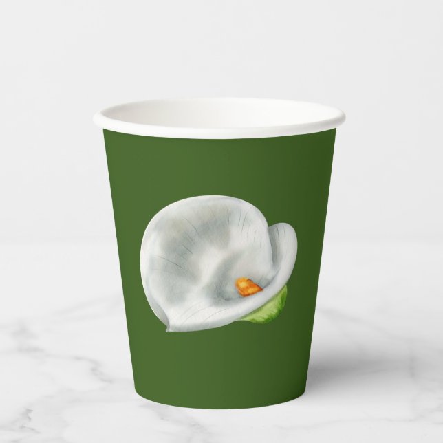 Vasos De Papel Calla Lilly (Anverso)