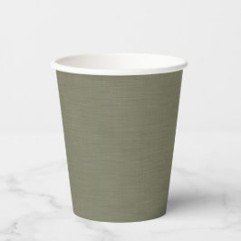 Vasos De Papel Calm & simple olive green textured background