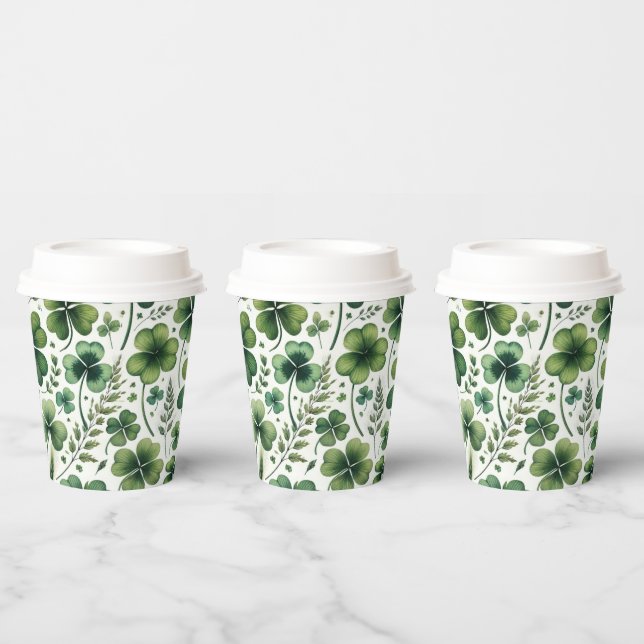 Vasos De Papel Calmar Clovers (Multi)