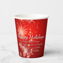 Vasos De Papel Cambiar todos los Navidades de la organización de 