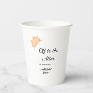 Vasos De Papel Camino al altar gorra naranja sombrero despedida d