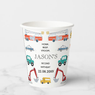 Vasos De Papel Camión de Transporte de la Ciudad Segunda Fiesta