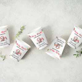 Vasos De Papel Camiones de bebé en construcción, ducha de bebé