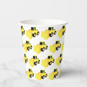 Vasos De Papel Camiones de construcción del cargador delantero