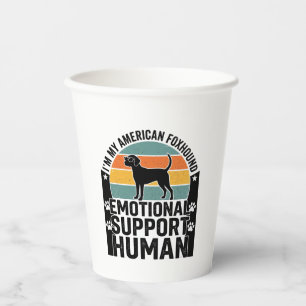Vasos De Papel Camisa de apoyo emocional humano Foxhound American