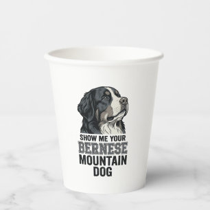 Vasos De Papel Camisa de diseño de grabado vintage de perro de mo