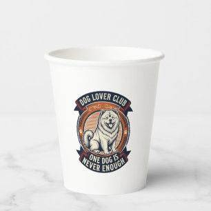 Vasos De Papel Camisa de perro Chow Chow Un perro nunca es sufici
